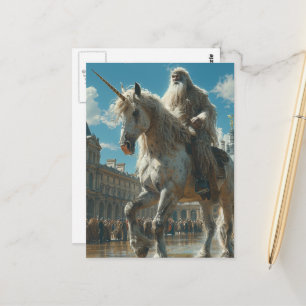 Carte Postale Licorne dans la ville