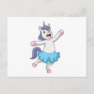 Carte Postale Licorne en ballerine au ballet