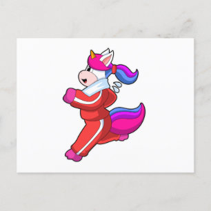 Carte Postale Licorne en course