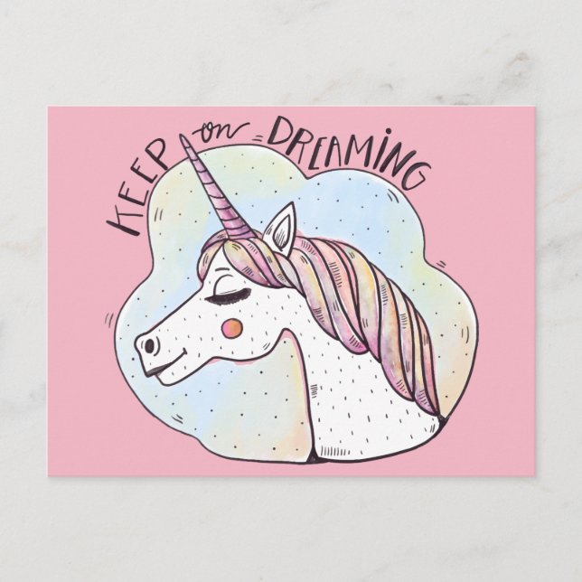 Carte Postale Licorne fantaisiste de rêve (Devant)