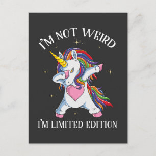 Carte Postale Licorne Mignonne Enfant Dabbing Edition Limitée Fi