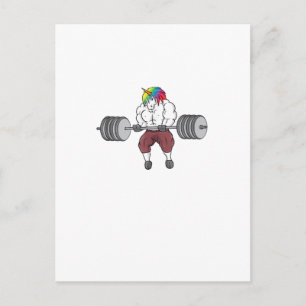 Carte Postale Licorne Musculation Salle de sport Bodybuilding Ta