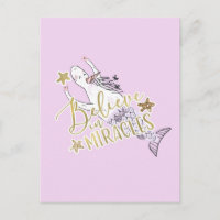Licorne Sirène Moderne Tendance Croire aux Miracle
