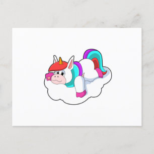 Carte Postale Licorne sur les nuages
