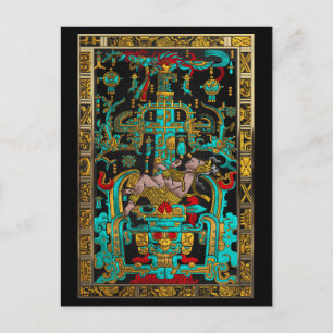 Carte Postale Lid of Great Tomb of Pakal - Astronaut Palenque