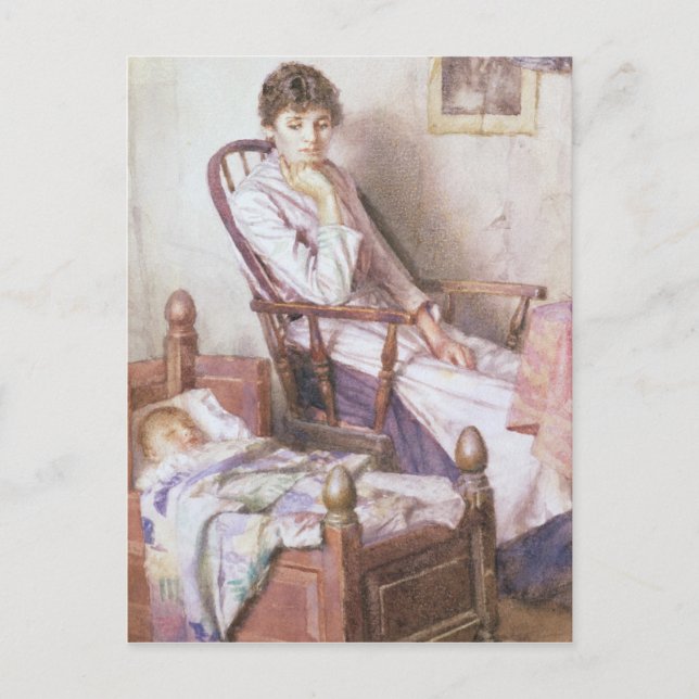 Carte Postale L'Idole rose de sa solitude (Devant)