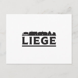 Carte Postale Liege Belgium City Skyline Cityscape Voyage Cadeau