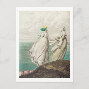 Carte Postale Lieu de baignade, de la "Galerie de la Mode", 1797