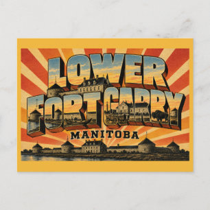 Carte Postale Lieu historique national du Manitoba Lower Fort Ga