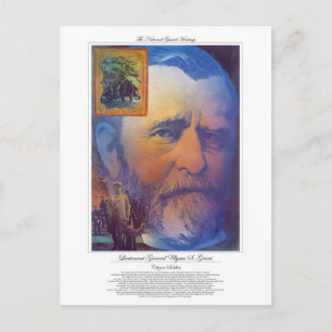 Carte Postale Lieutenant-général Ulysses Grant soldat citoyen