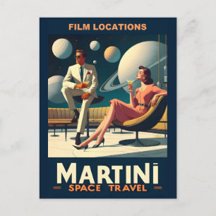 Carte Postale Lieux de tournage des affiches de voyage spatial M