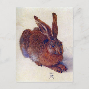 Carte Postale Lièvre jeune par Albrecht Durer, Art Renaissance