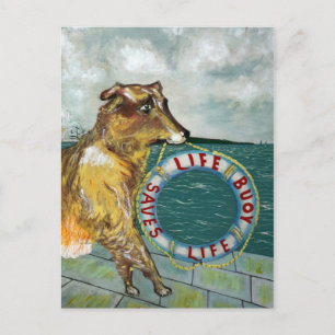 Carte Postale Life Buoy soap poster publicitaire vintage