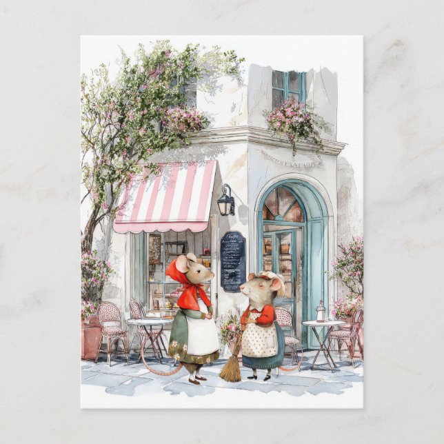 Carte Postale Life in Mice Town Series - Ladies Talk (Devant)
