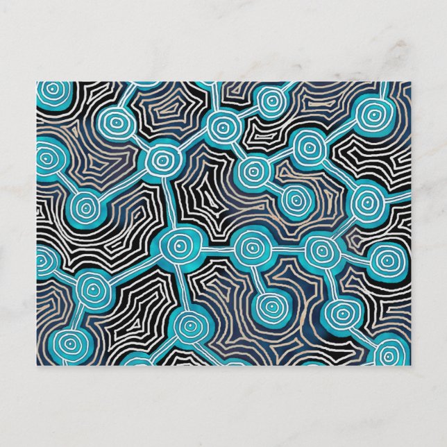 Carte Postale Life Lines Style autochtone motif abstrait (Devant)