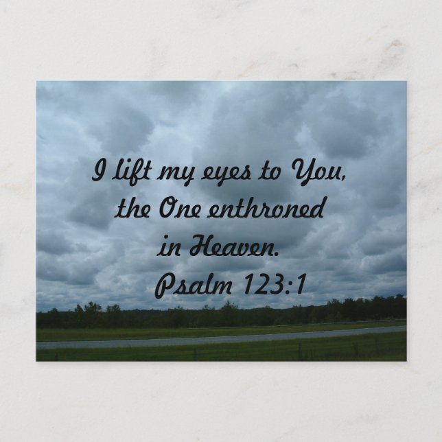 Carte Postale Lift my eyes (Devant)