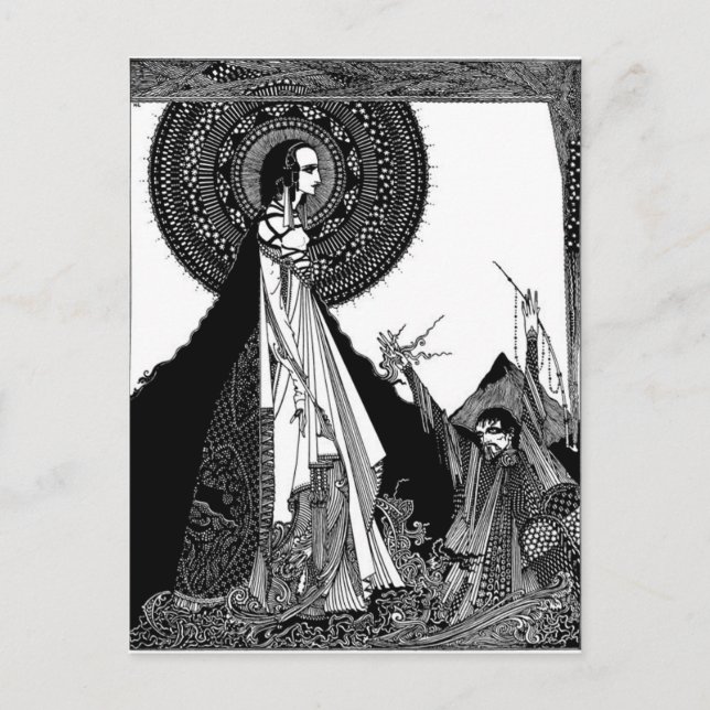 Carte Postale Ligeia d'Edgar Allan Poe (Devant)