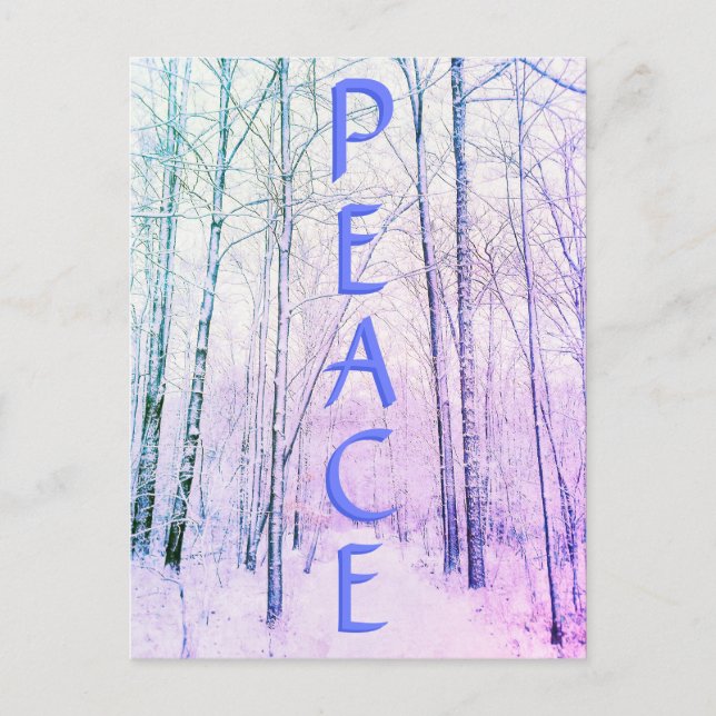 CARTE POSTALE LIGHT WINTER PEACE2 (Devant)