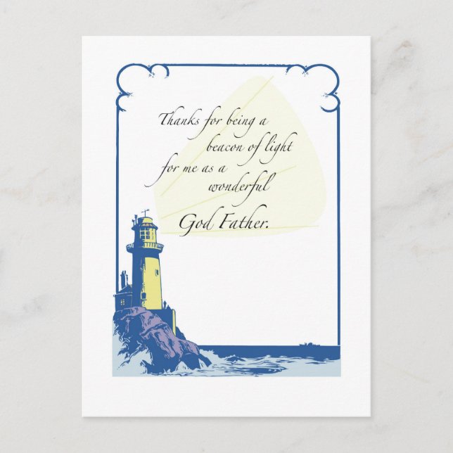 Carte Postale Lighthouse Parrain, Fête des Pères (Devant)