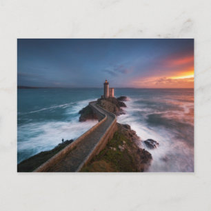 Carte Postale Lighthouse Sunset Finistère