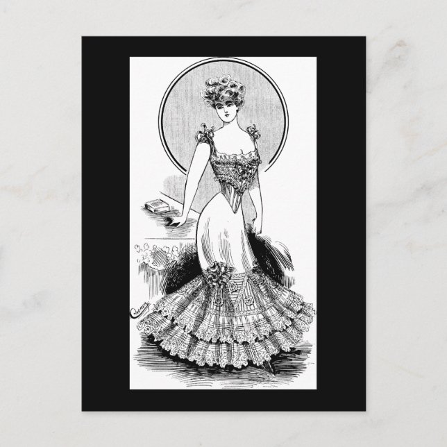 Carte Postale Ligne à la mode 1906 (Devant)