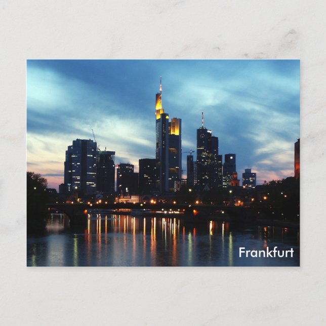 Carte Postale Ligne aérienne de Francfort (Allemagne) (Devant)