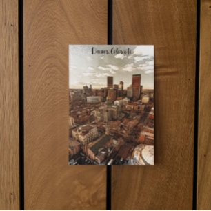 Carte Postale Ligne aérienne minimale Denver Colorado