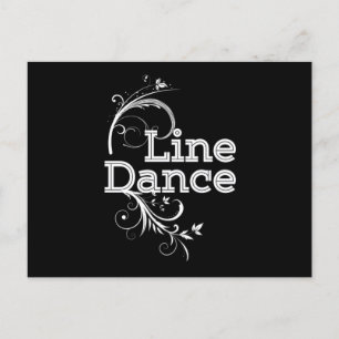 Carte Postale Ligne Danse Ligne Danse Musique Pays Rodéo Cadeau