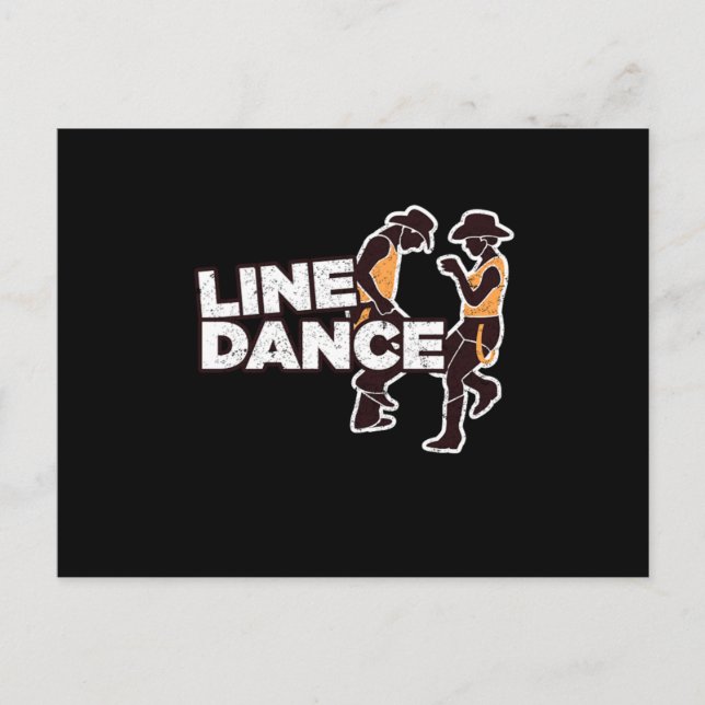 Carte Postale Ligne Danse Ligne Danser Cowboy Boots Country Cade (Devant)