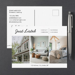 Carte Postale Ligne d'art juste cotée Agent immobilier neutre