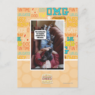 Carte Postale Ligne d'attente pour des câlins