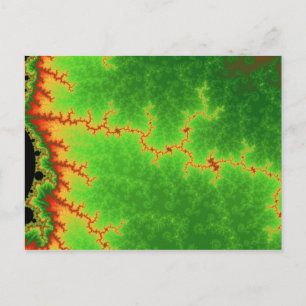 Carte postale Ligne de défaillance verte