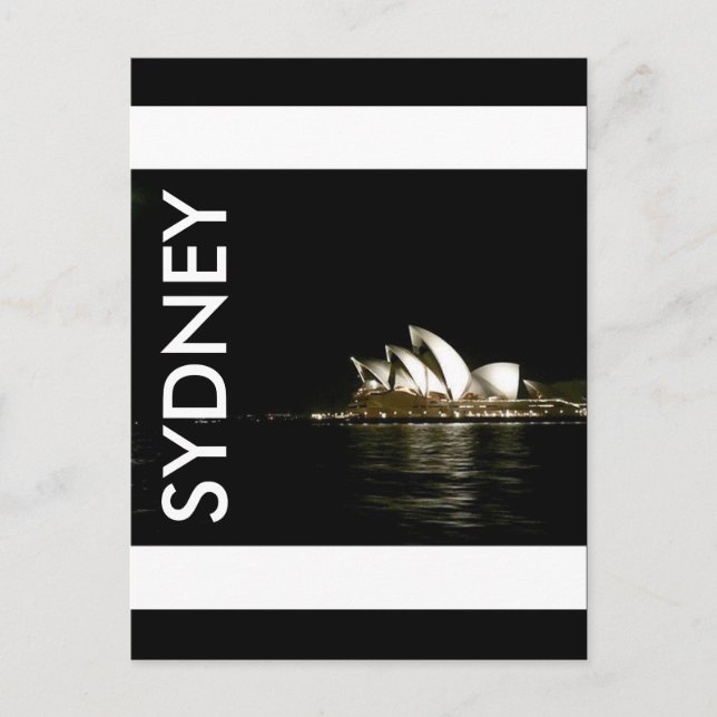 Carte Postale ligne de nuit de sydney (Devant)