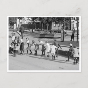 Carte Postale Ligne de patinage à rouleaux