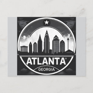 Carte Postale Ligne d'horizon d'Atlanta Géorgie
