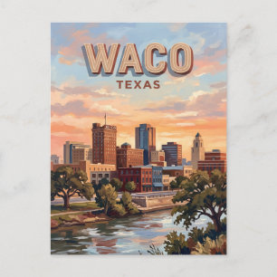 Carte Postale Ligne d'horizon de Waco Texas
