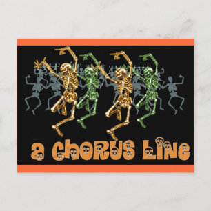 Carte Postale Ligne du choeur d'Halloween