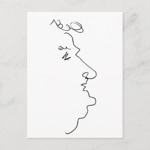 Carte Postale Ligne face