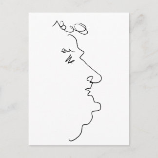 Carte Postale Ligne face
