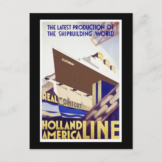 Carte Postale Ligne Holland America (Devant)
