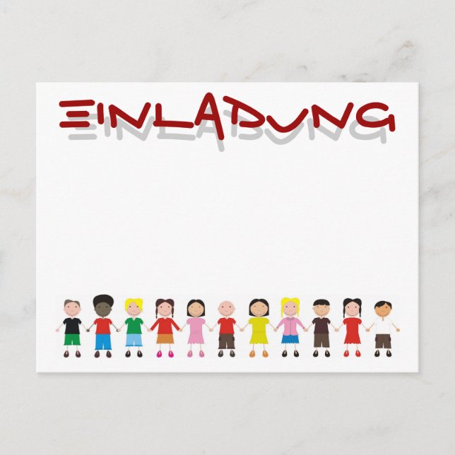 Carte Postale Ligne pour enfants (Devant)