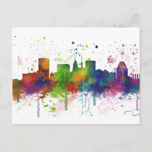 CARTE POSTALE LIGNE SKYLINE BALTIMORE MARYLAND