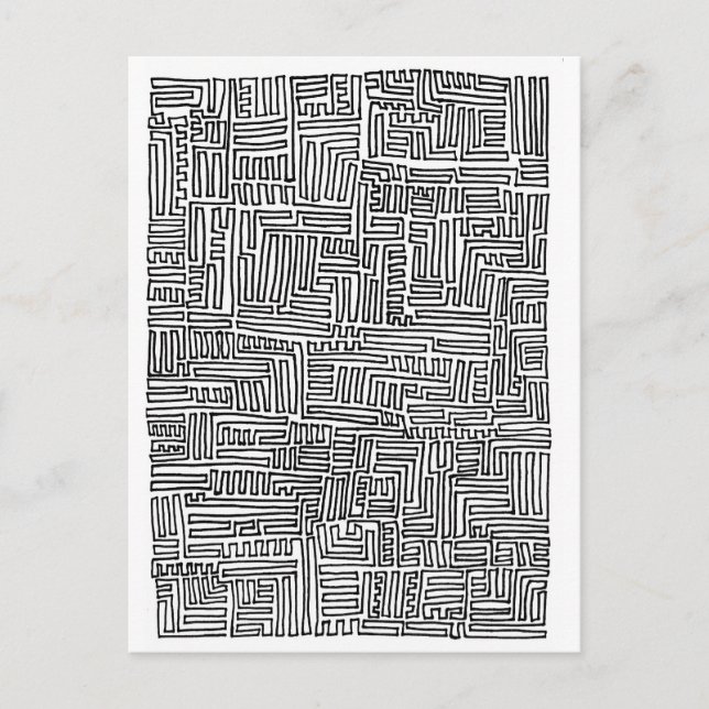 Carte Postale Ligne unicontinue (Devant)