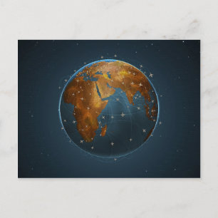 Carte Postale Lignes aériennes 2