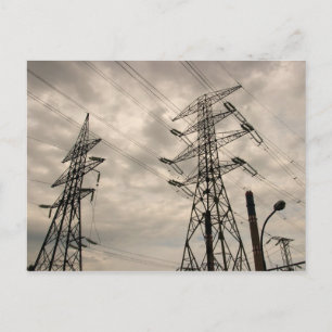 Carte Postale Lignes d'alimentation