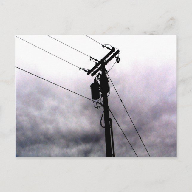 Carte Postale Lignes d'alimentation (Devant)