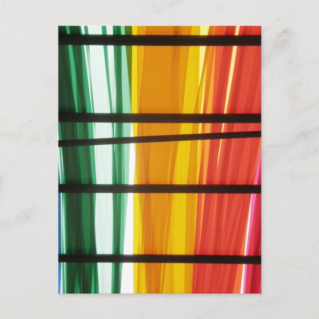 Carte Postale Lignes d'art Graffiti coloré (Devant)