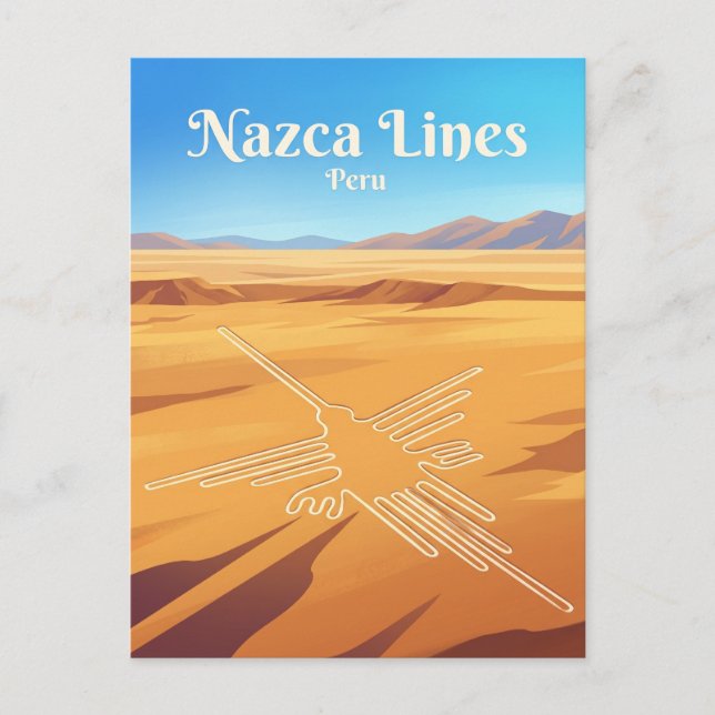 Carte Postale Lignes de Nazca Pérou (Devant)