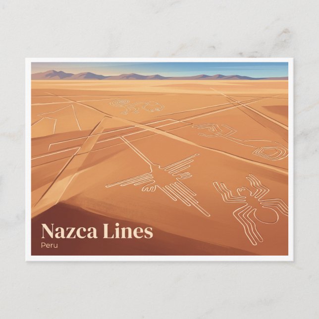 Carte Postale Lignes de Nazca Pérou (Devant)