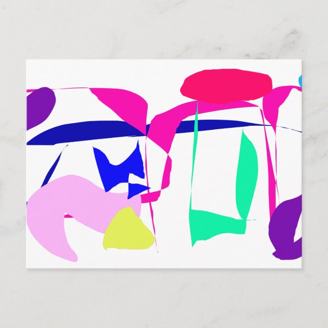 Carte Postale Lignes De Témoignage Étangs Violets Volant Calme (Devant)